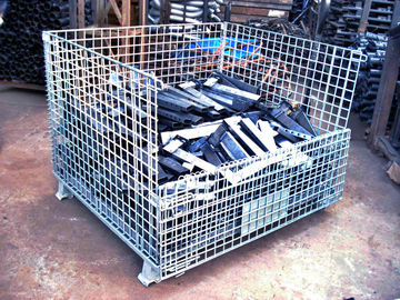 Δίπλωμα των Stackable κλουβιών παλετών χάλυβα εξοπλισμού διέλευσης με σε σχήμα υ