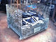 Δίπλωμα των Stackable κλουβιών παλετών χάλυβα εξοπλισμού διέλευσης με σε σχήμα υ