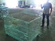 Ενωμένο στενά μεταφορά κλουβί παλετών πλέγματος χαλύβδινων συρμάτων με την προστασία καπακιών κάλυψης